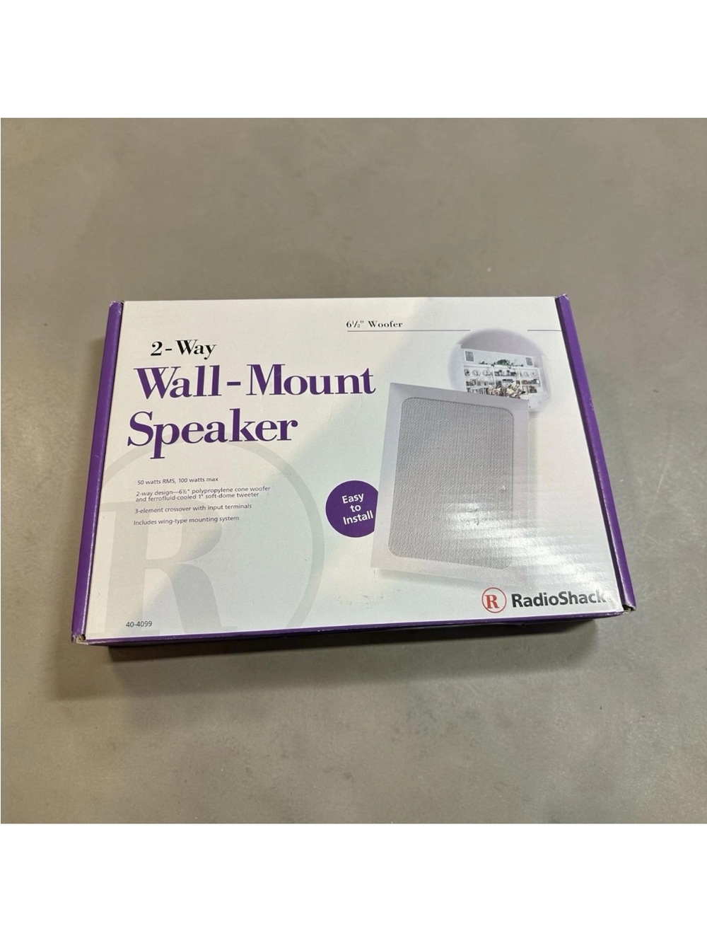 RadioShack 2-Way Wall-Mount Speaker - White